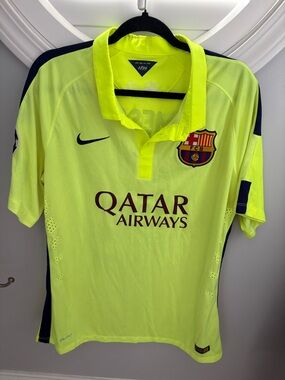 BARCELONA 2014 2015 THIRD FOOTBALL SHIRT SOCCER JERSEY NIKE 631192-711 SIZE XL